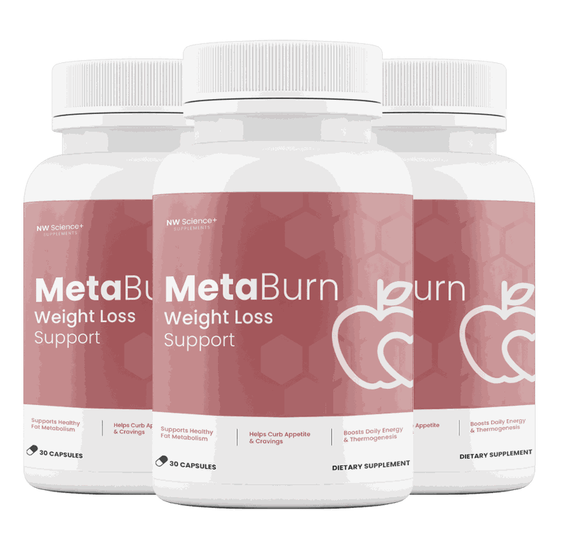 MetaBurn capsule bottles for weight loss and daily metabolic balance